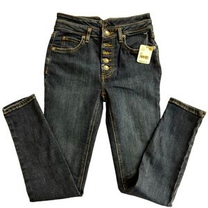 Free People- in Tulsa Blue. New with tags. Button down closure.